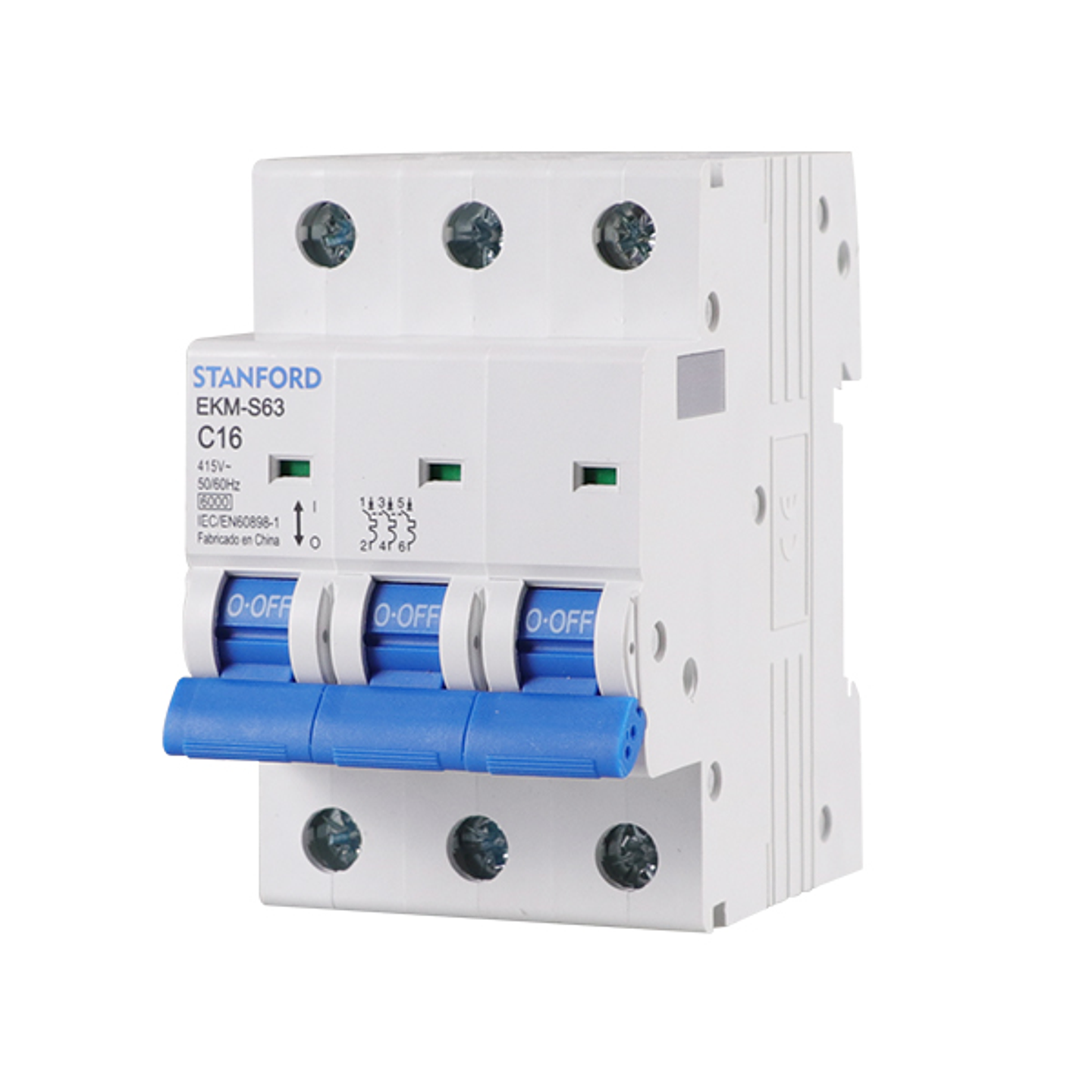 Interruptor Automatico 6KA C 3X16A Stanford 1