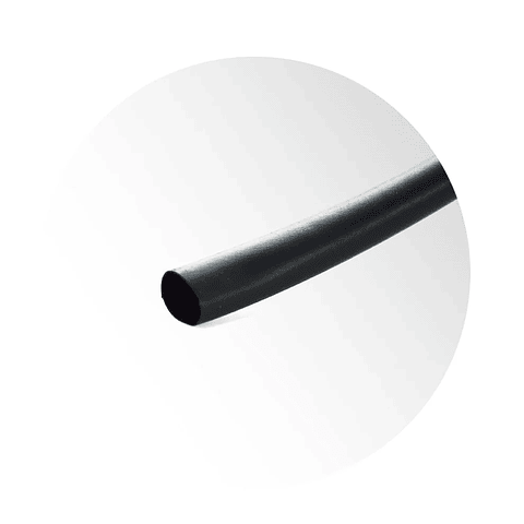 Termocontraible 4mm Negra 1Kv x MT