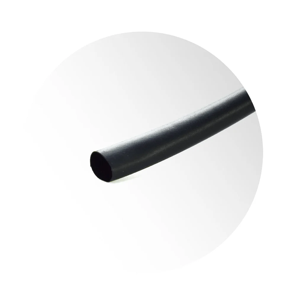 Termocontraible 4mm Negra 1Kv x MT 1