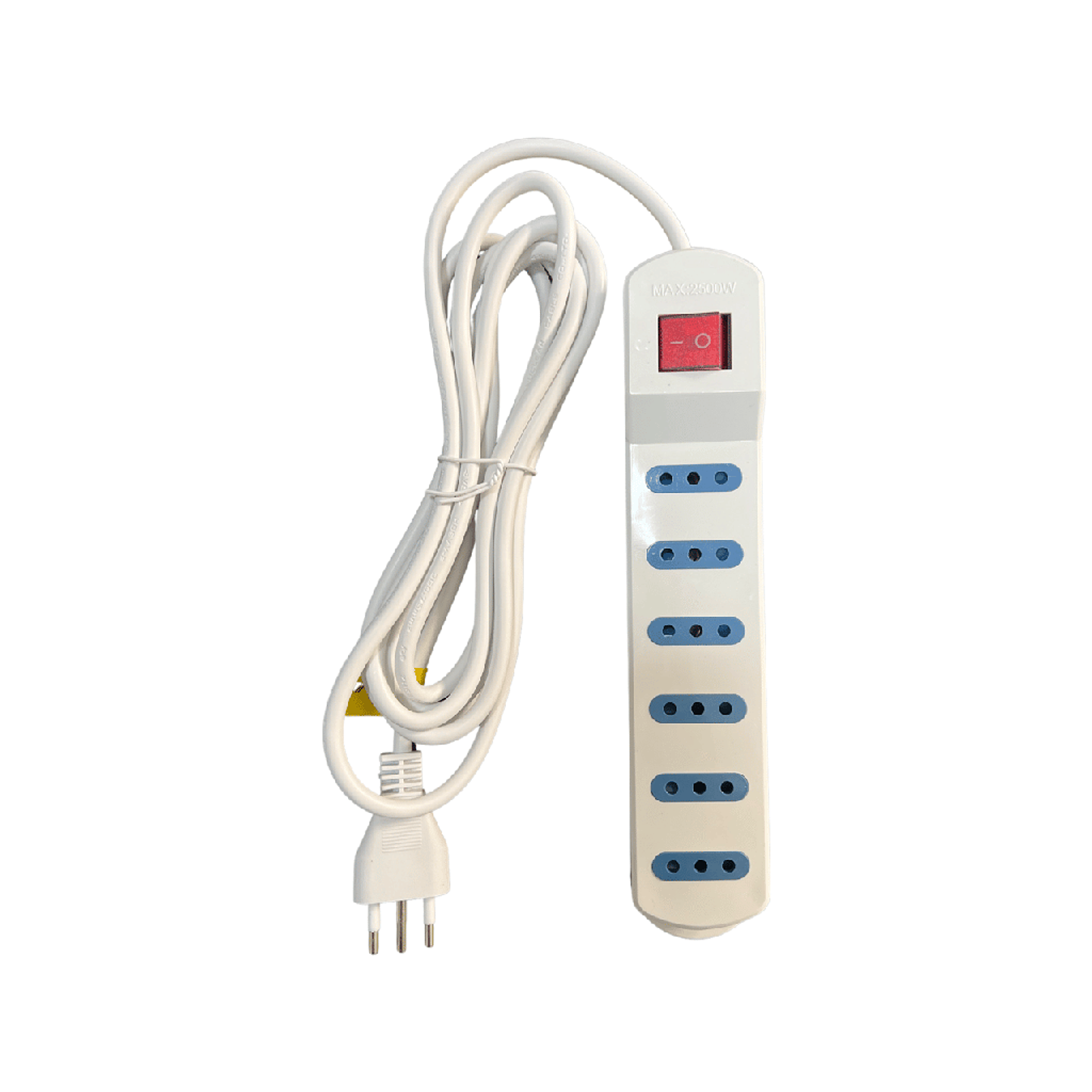 Alargador 6 Tomas 5mt C/Interruptor Blanco Stanford 1
