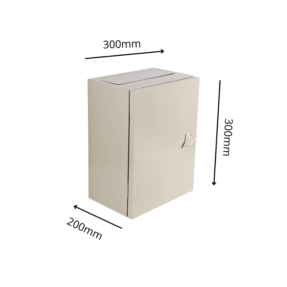 Gabinete Metalico C/Chasis 300X300X200 Ip65 1P 1