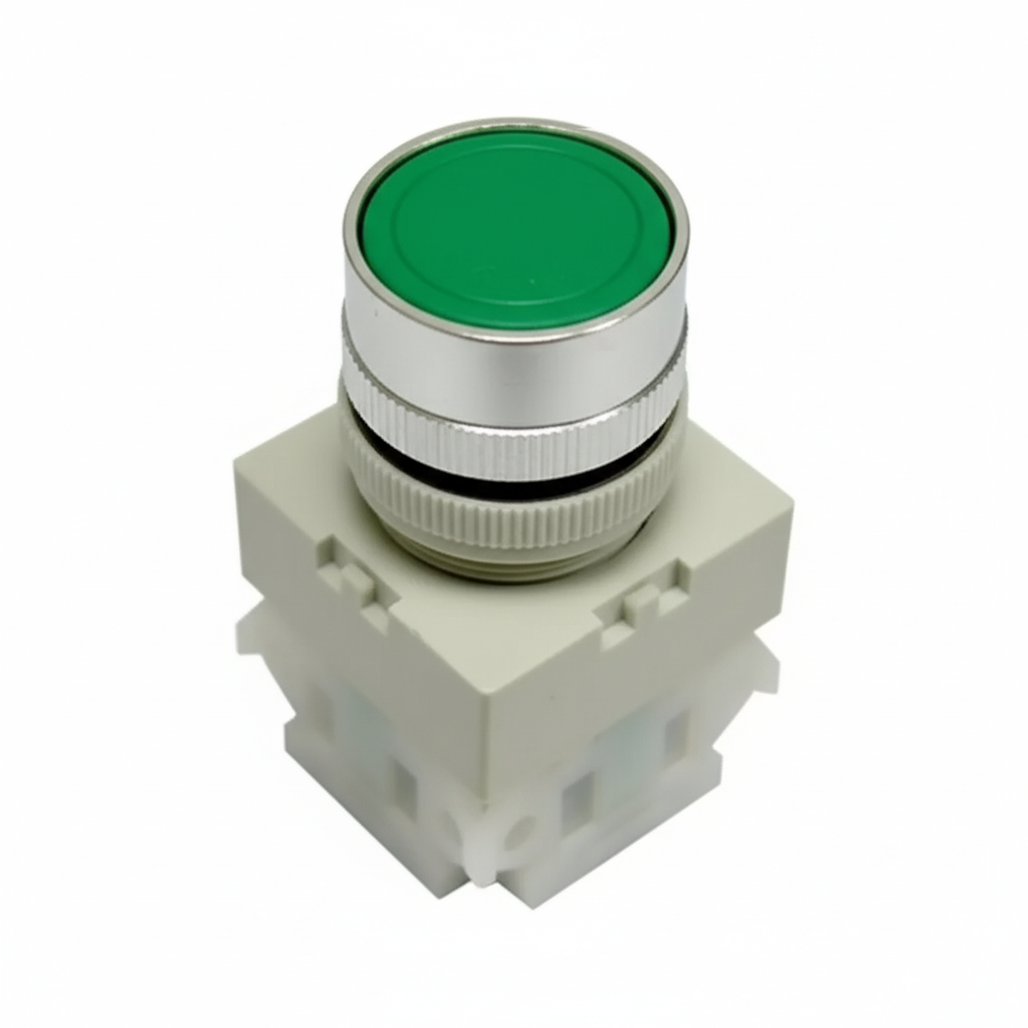 Pulsador 22mm Verde 1NO 1