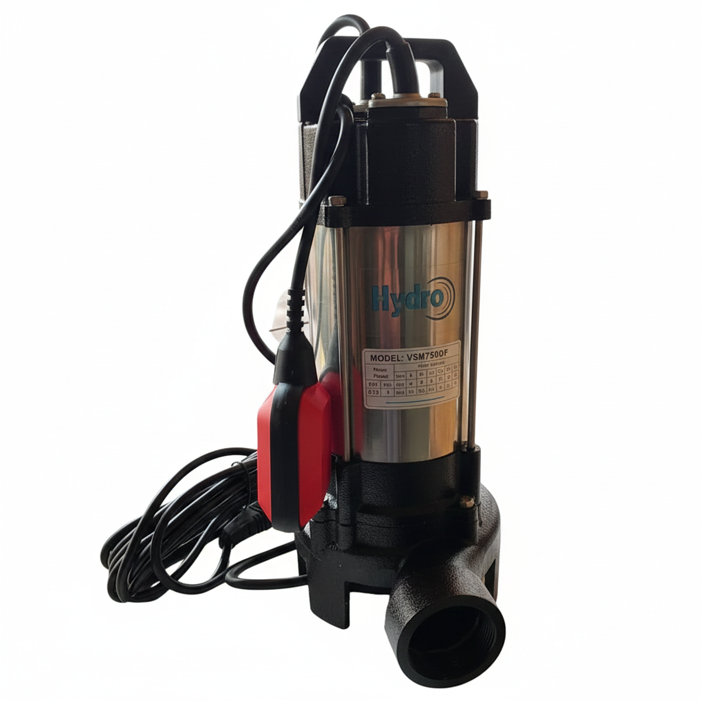 Electrobomba Hydro Sumergible Tritturadora 1HP Vsm750df 220V 1