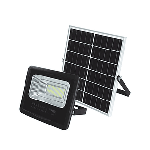 Foco Solar 100W Con Panel Vkb 6500K