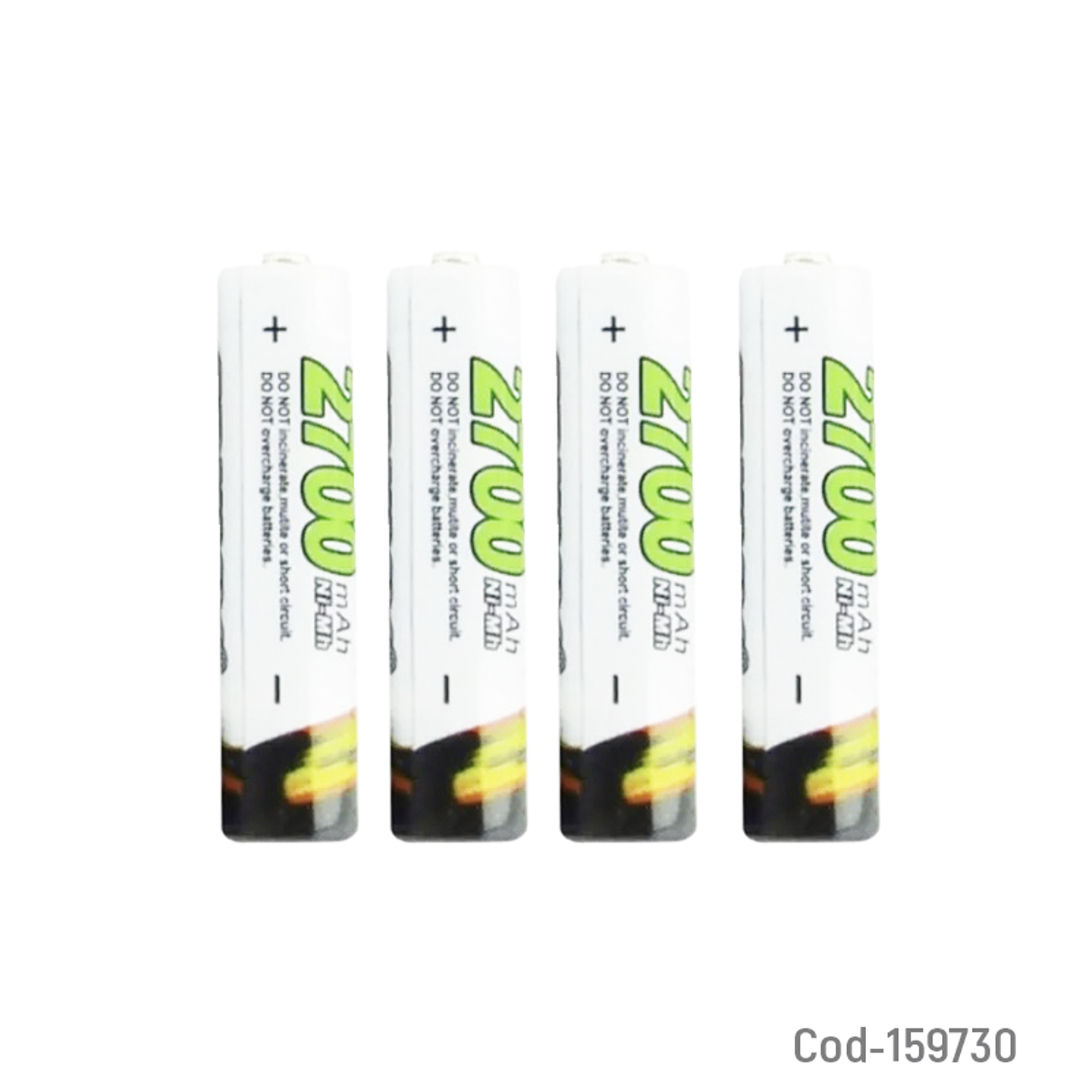 Set X4 Pilas Aaa 1.2V 2700Mah Recargables 1