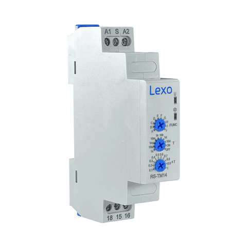Rele Multifuncion 12-240V AC/DC RS-TM14 Lexo