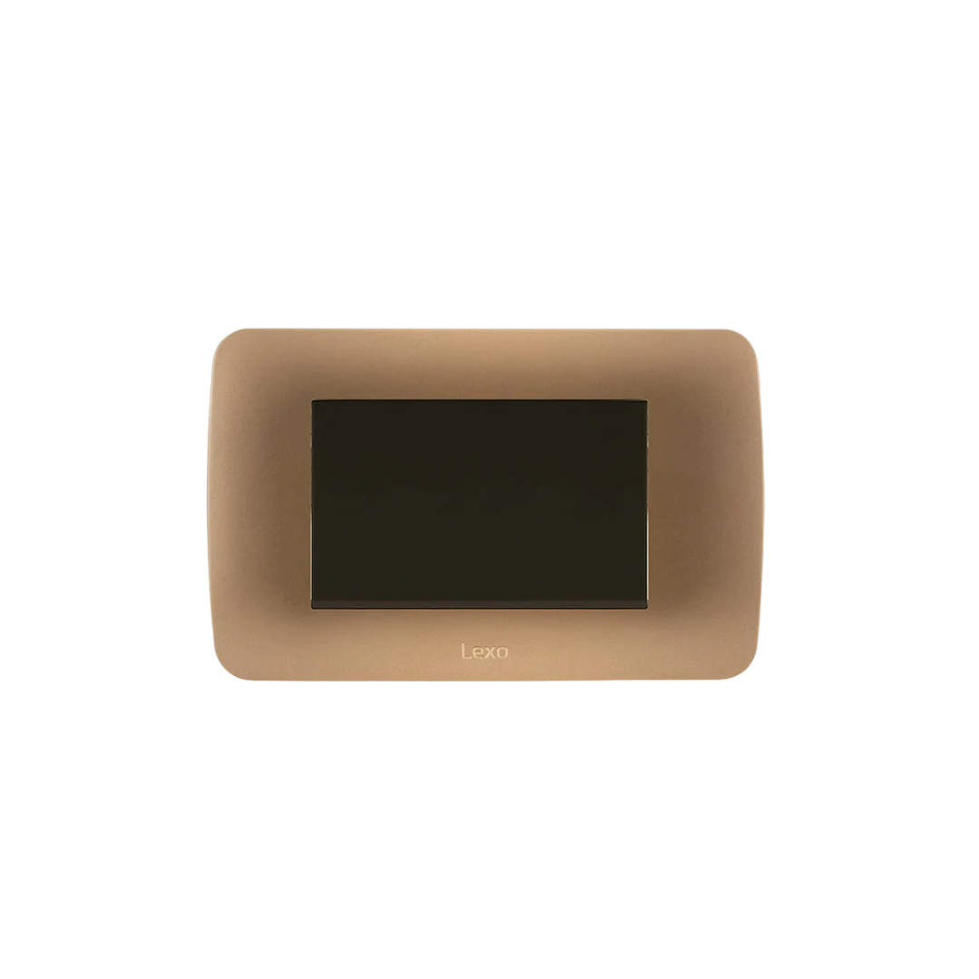 Interruptor 9/12 Emb Teclon Cafe Titanio Lexo  1