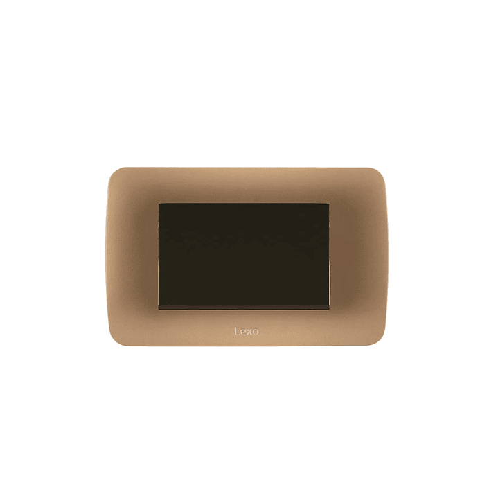 Interruptor 9/12 Emb Teclon Cafe Titanio Lexo  1