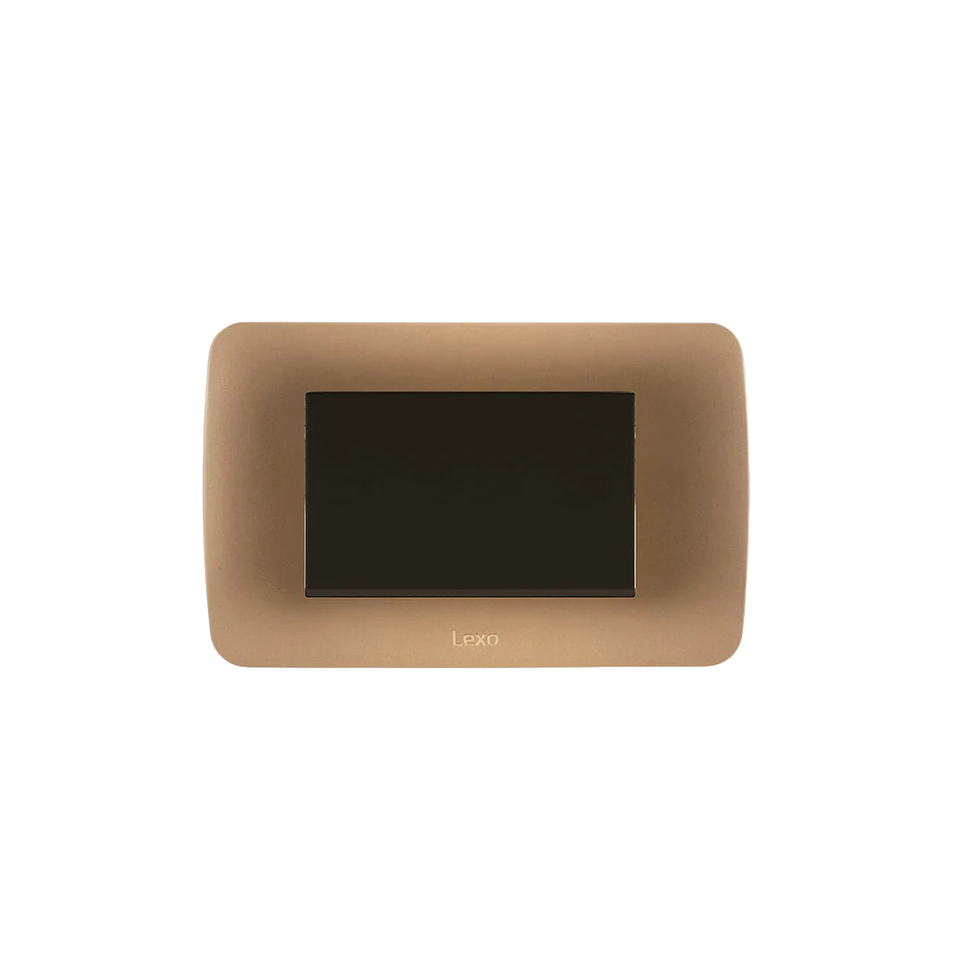 Interruptor 9/12 Emb Teclon Cafe Titanio Lexo  1