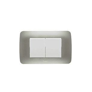 Interruptor 9/15 Emb Teclon Blanco Plata Lexo 