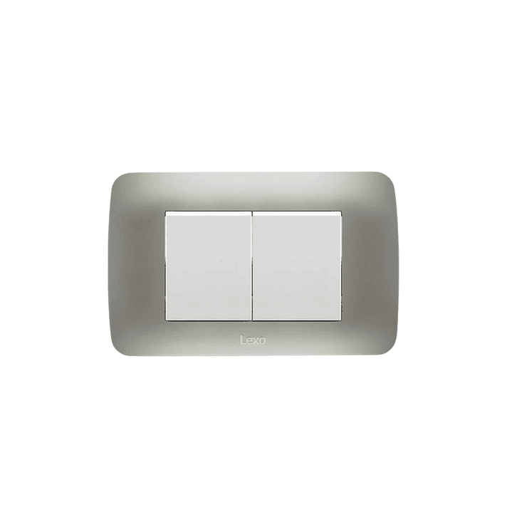 Interruptor 9/15 Emb Teclon Blanco Plata Lexo  1