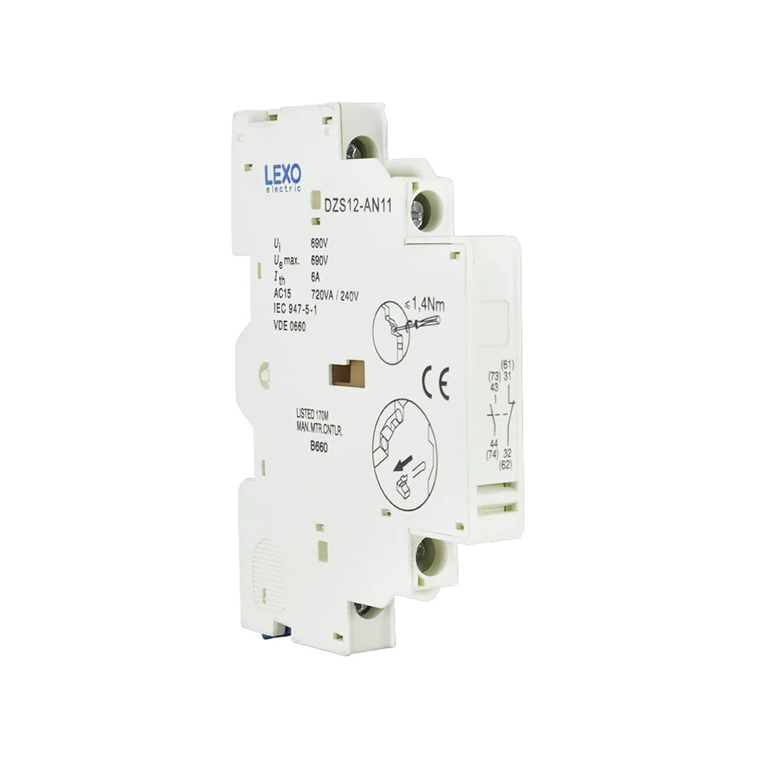 Contactor Auxiliar Guardamotor 1NA+1NC Lexo 1