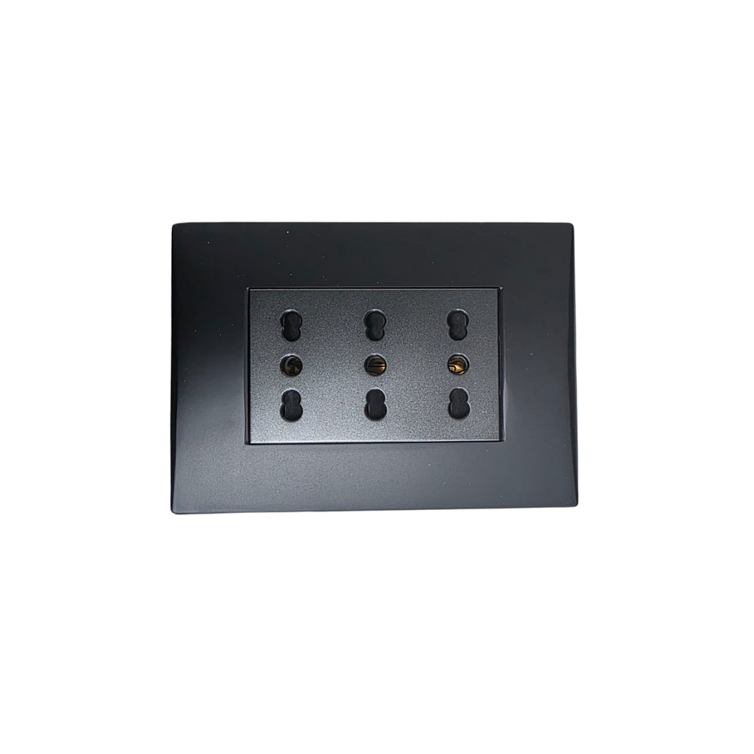 Enchufe Triple Puenteado 10/16 Emb Black Andes Lexo 1