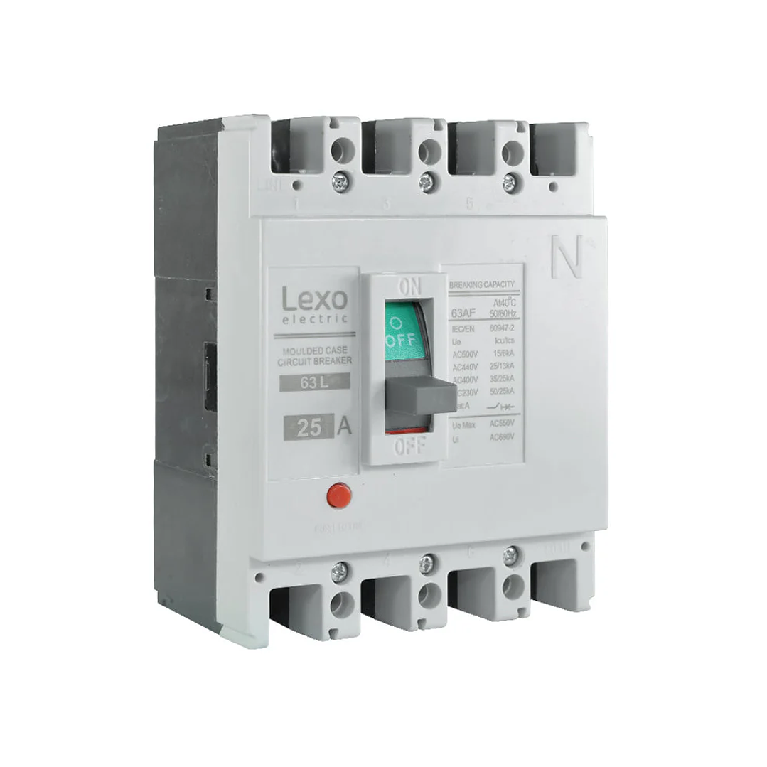 Interruptor Automatico 4X25A Caja Moldeada 25Ka Lexo 1
