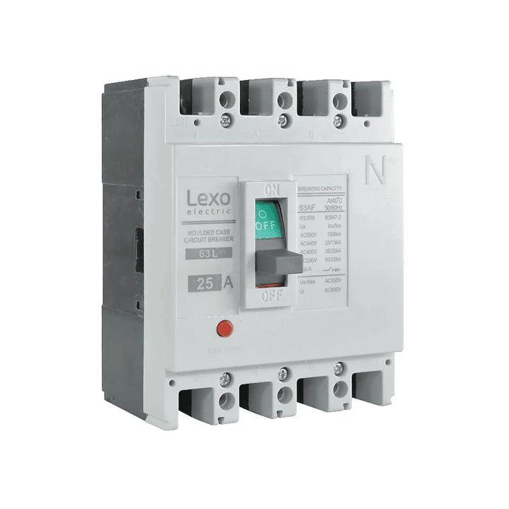 Interruptor Automatico 4X25A Caja Moldeada 25Ka Lexo 1