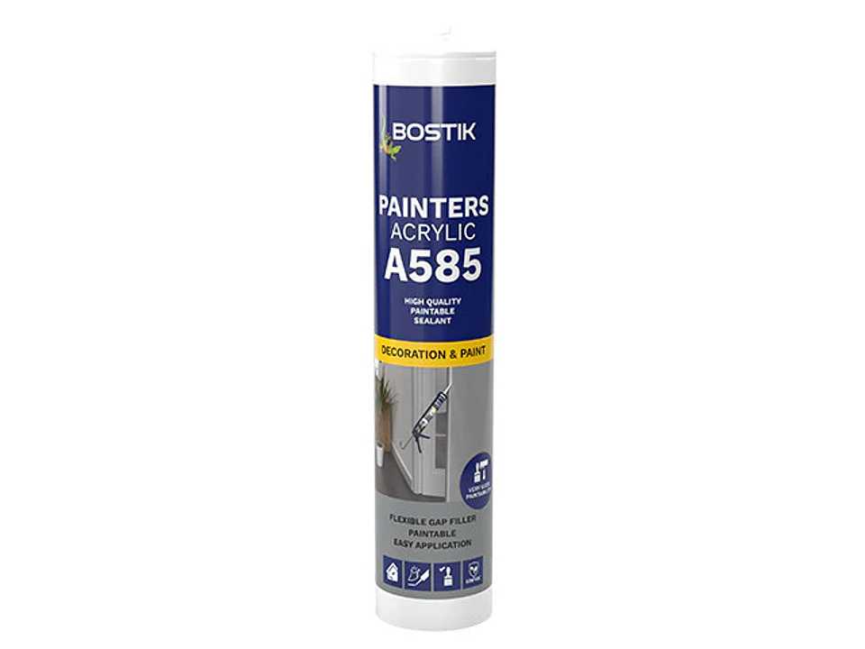 Adhesivo Montaje Blanco Pintable A585 310ml Bostik  1