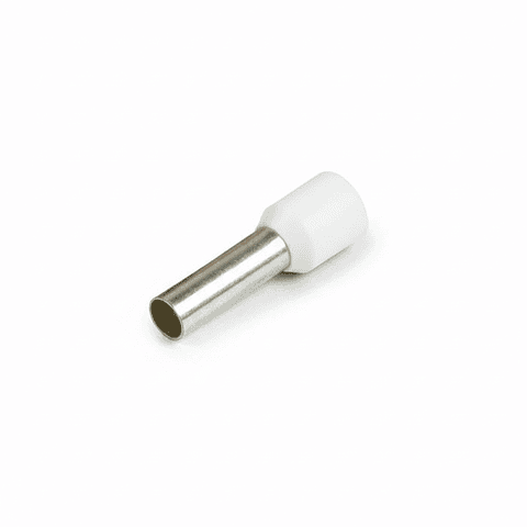 Terminal Ferrul 10mm Blanco Unidad