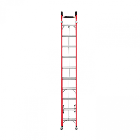 Escala extensible fibra de vidrio con cuerda 8 mts (4.7m a 8mts)