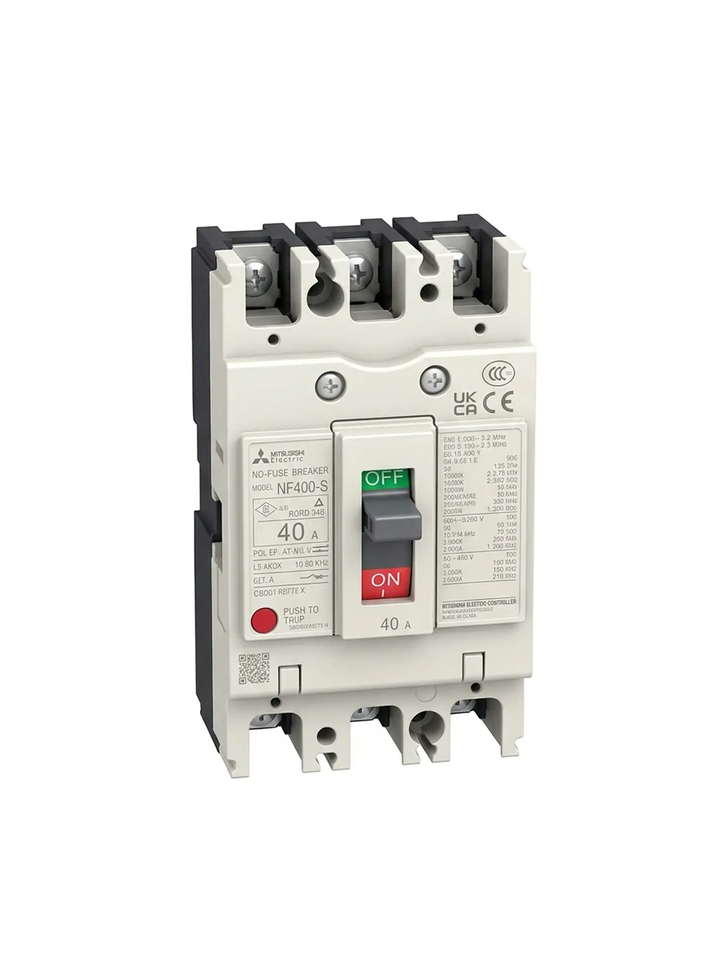 Interruptor Automatico 3X40A Nf63Hv Caja Moldeada Mitsubishi 1