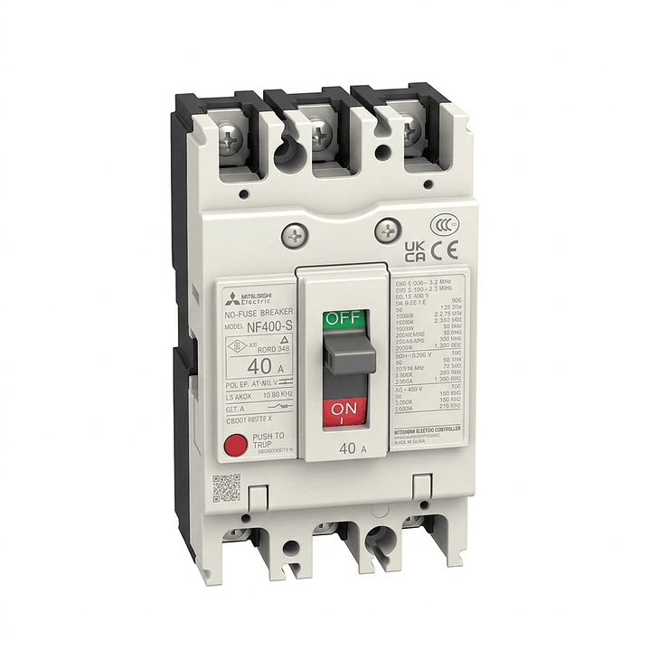 Interruptor Automatico 3X40A Nf63Hv Caja Moldeada Mitsubishi 1