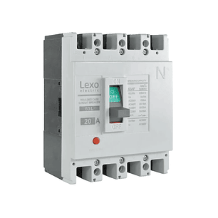 Interruptor Autotmatico 4X20A Caja Moldeada 25Ka Lexo