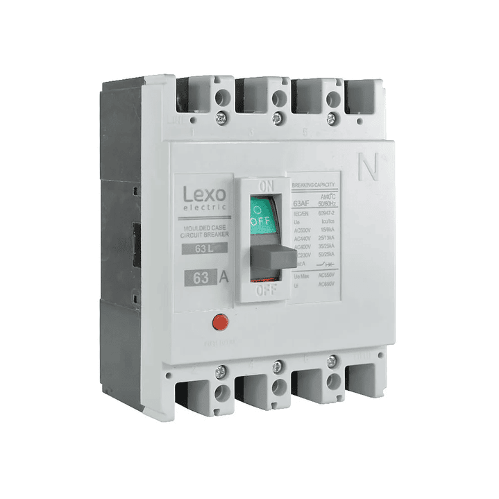 Interruptor Automatico 4X63A Caja Moldeada 25Ka Lexo 1