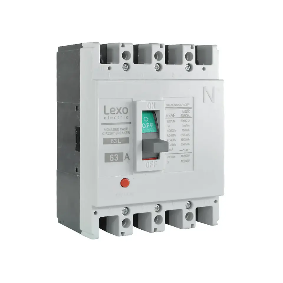 Interruptor Automatico 4X63A Caja Moldeada 25Ka Lexo 1