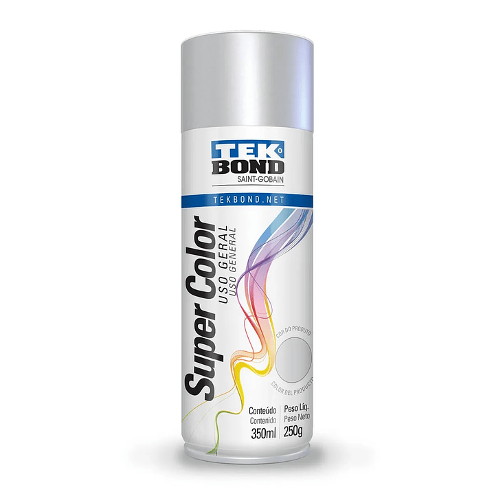 Pintura Spray Aluminio 400ml Tekbond 1
