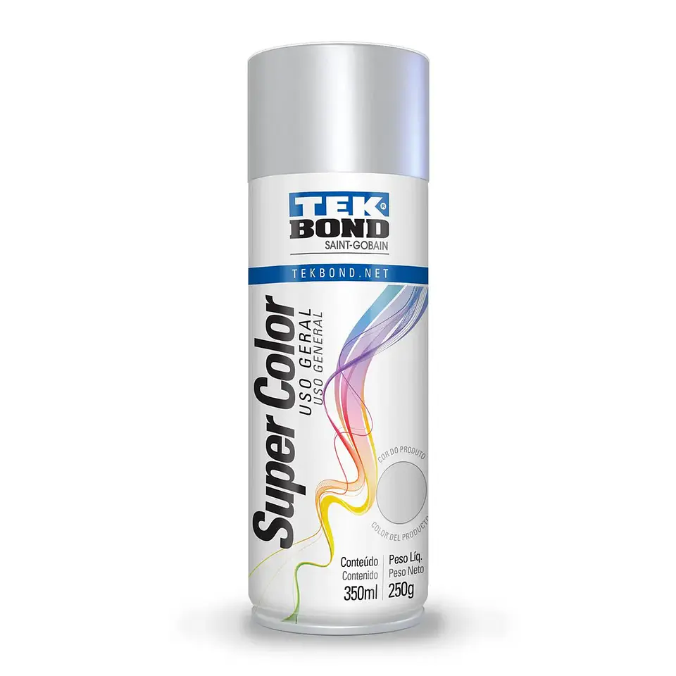 Pintura Spray Aluminio 400ml Tekbond 1