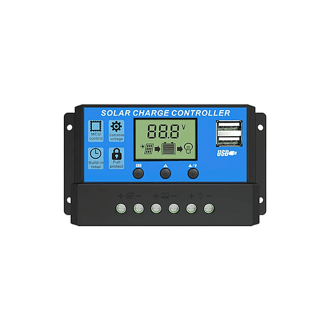 Regulador Carga Solar USB 12-24V 30A