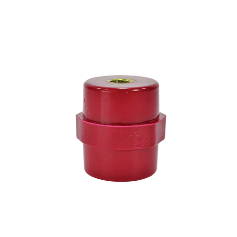 Aislador Barril 10Kv 40x40mm Rojo