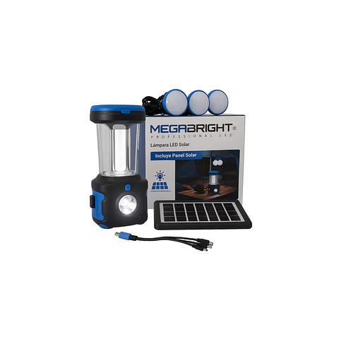 Lampara LED Solar Torch Camping Megabright