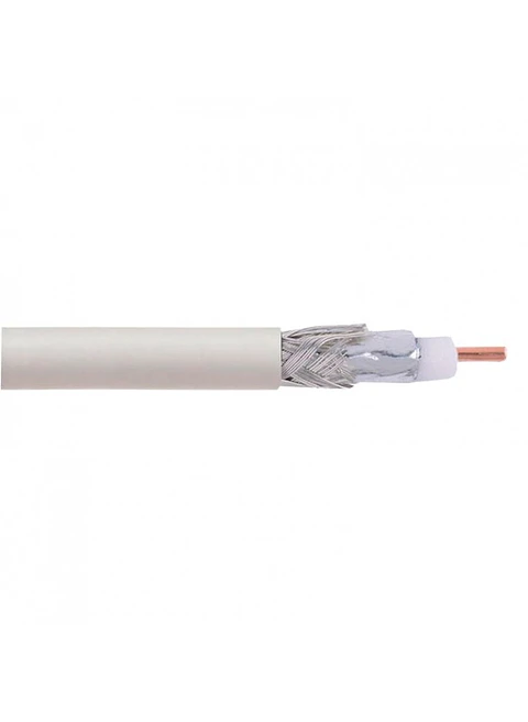 Cable Coaxial Rg 6 Blanco