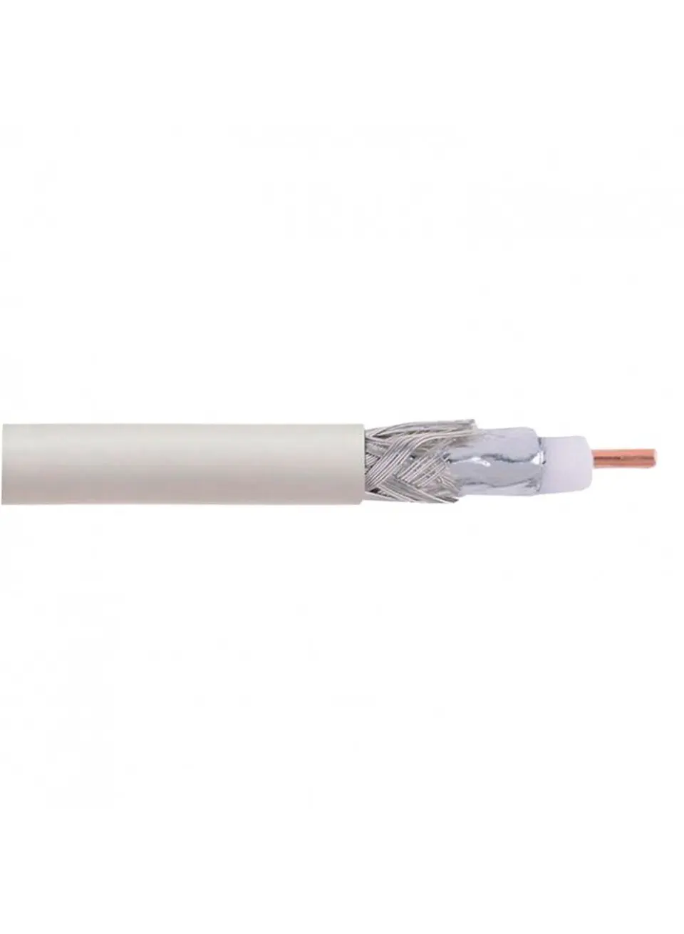 Cable Coaxial Rg 6 Blanco 1