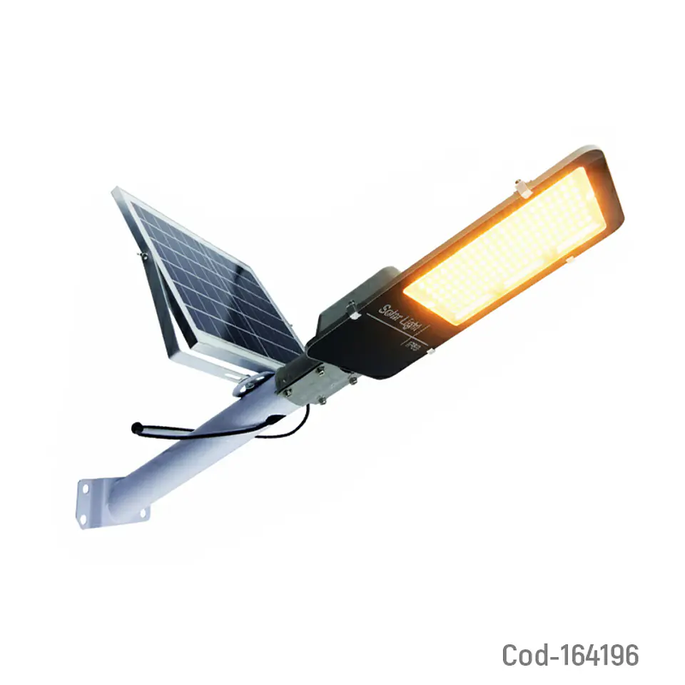 Luminaria Solar Led 1200W 3000K Con Panel Control Y Brazo 1