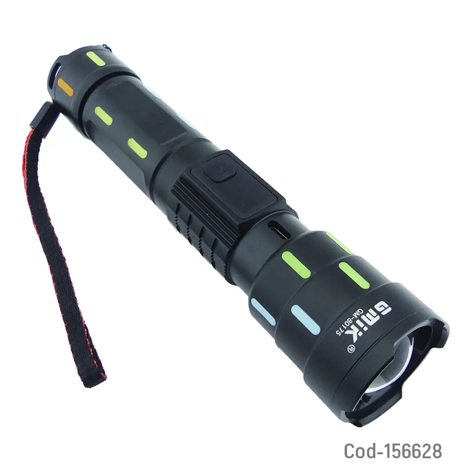 Linterna Led Tactica Zoom Recargable 1
