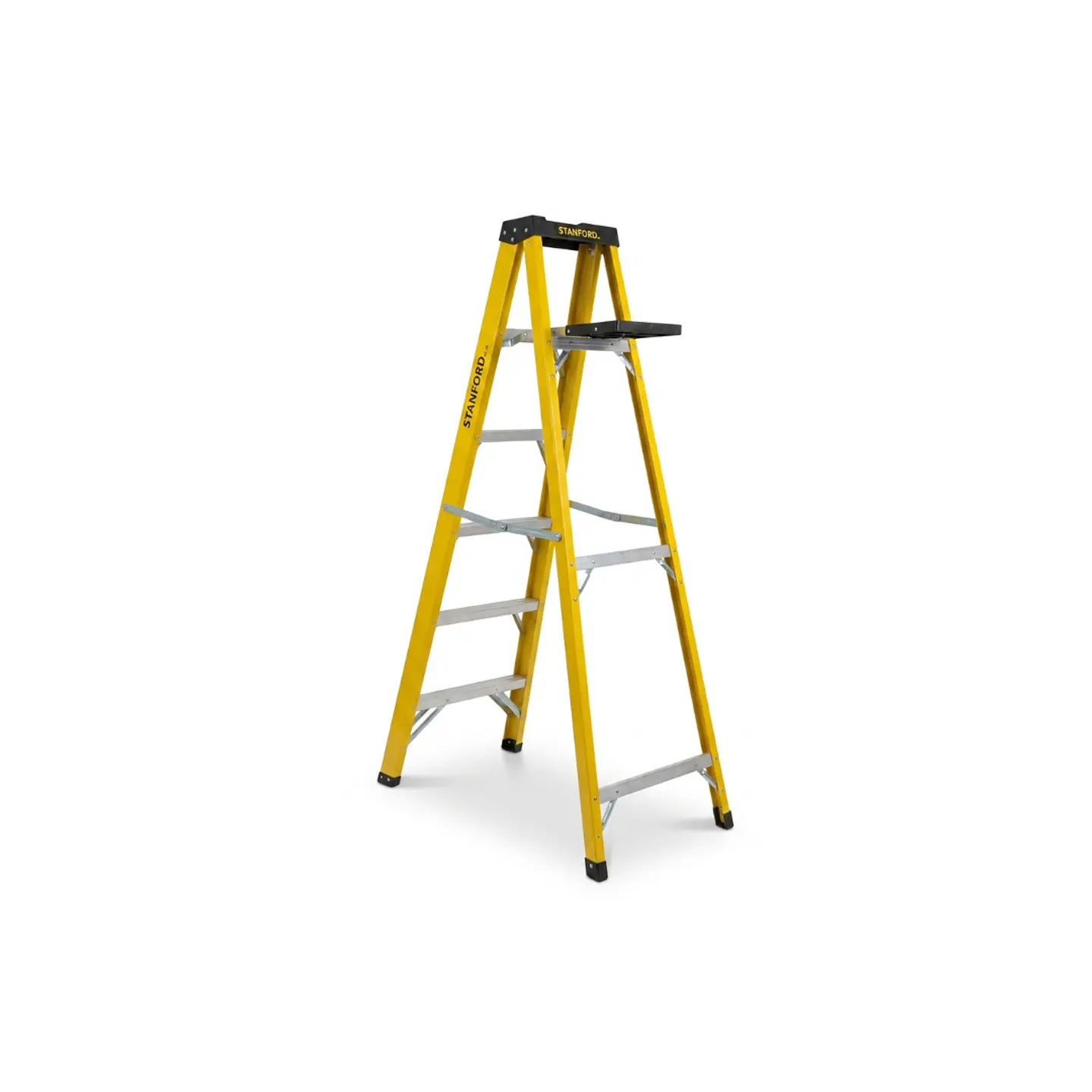 Escalera Tijera Fibra De Vidrio 5P+Base 1,80m Stanford 1