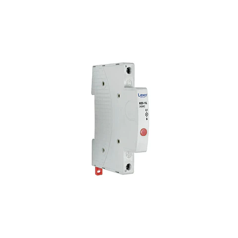 Luz Piloto 1/2 Modulo Roja Riel Din Lexo