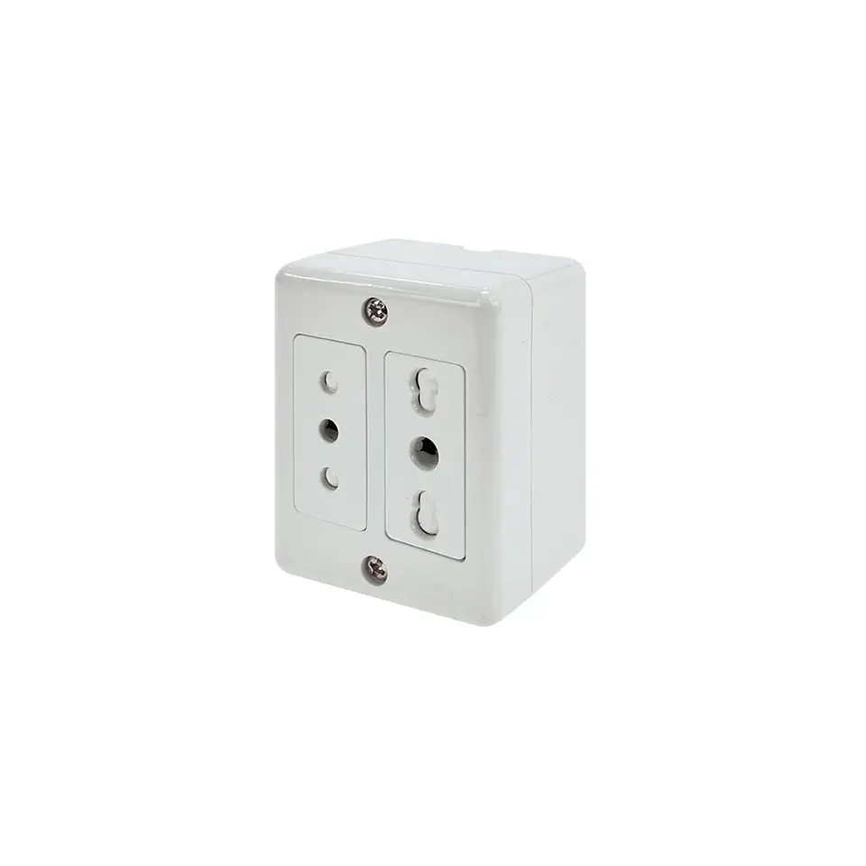 Enchufe Doble S/p 10/16A Blanco Lexo 1