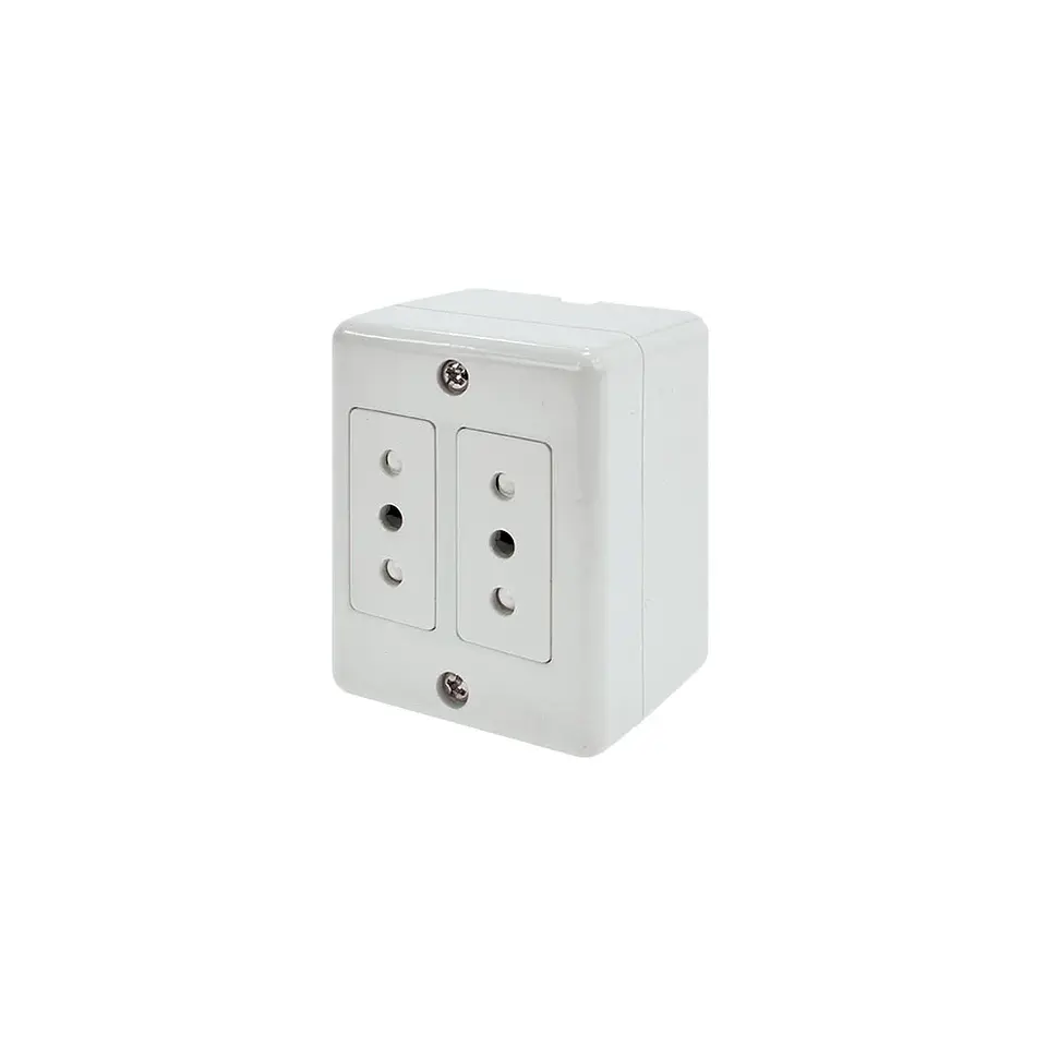 Enchufe Doble S/p 10A Blanco Lexo 1