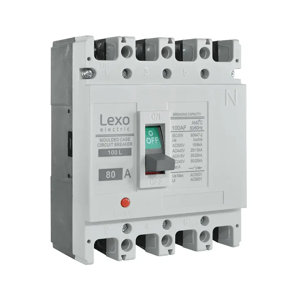 Interruptor Automatico 4x80A Caja Moldeada 35Ka Lexo 1