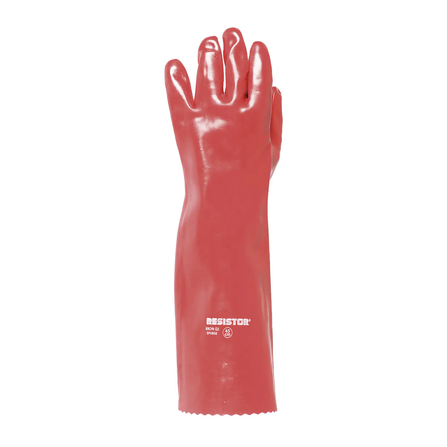 Guantes Kron PVC Rojo Q1 18' (45Cm) ISP Resistor 1