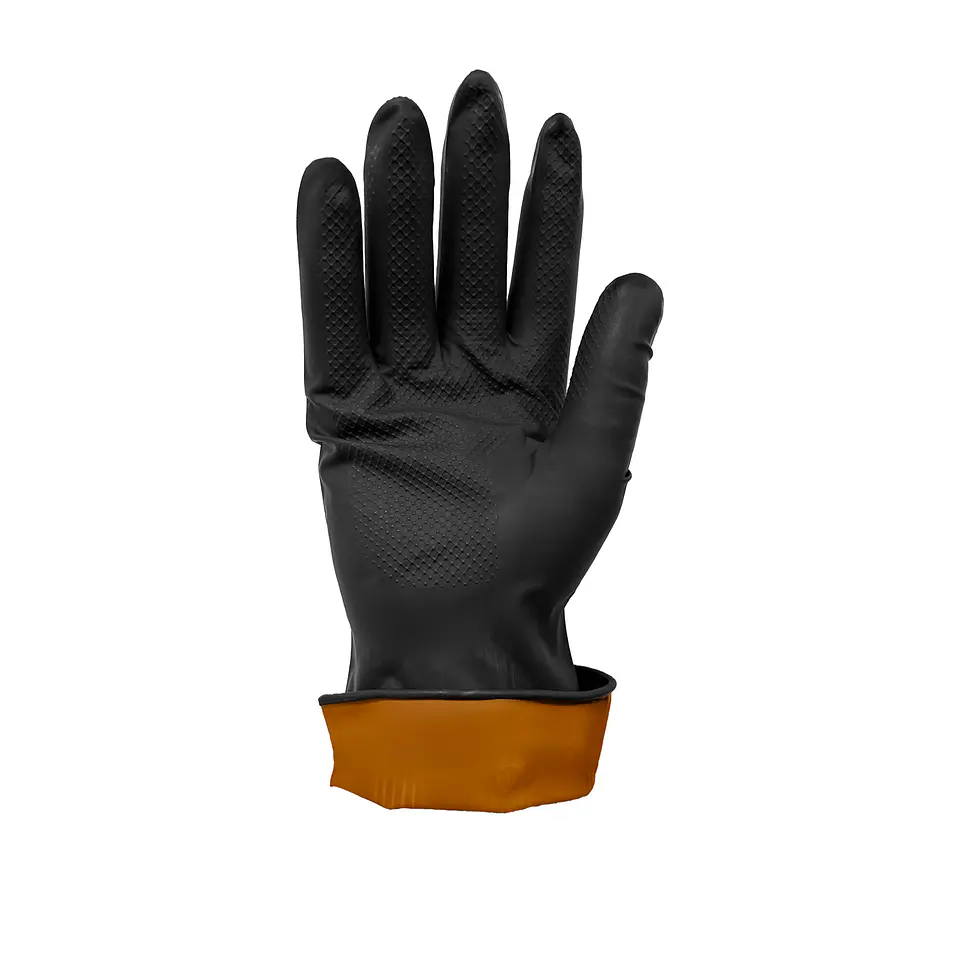 Guantes Albañil Reforzado Negro-Naranjo Resistor 1