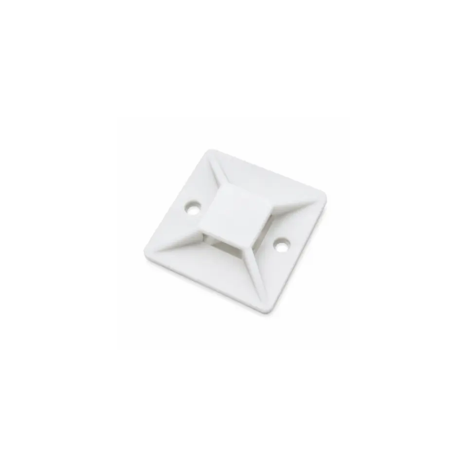 Bolsa 50u Base Adhesiva 19x19Mm Blanca 1