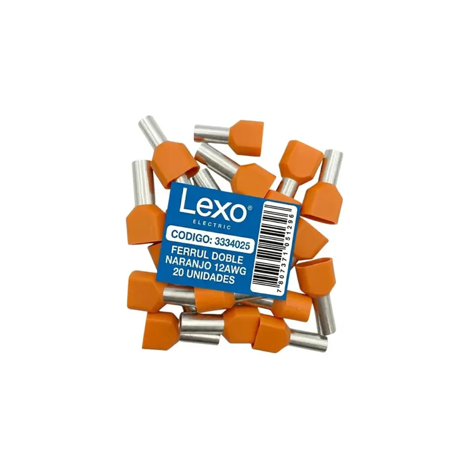 Terminal Ferrule Doble 12Awg Bolsa 20U 1