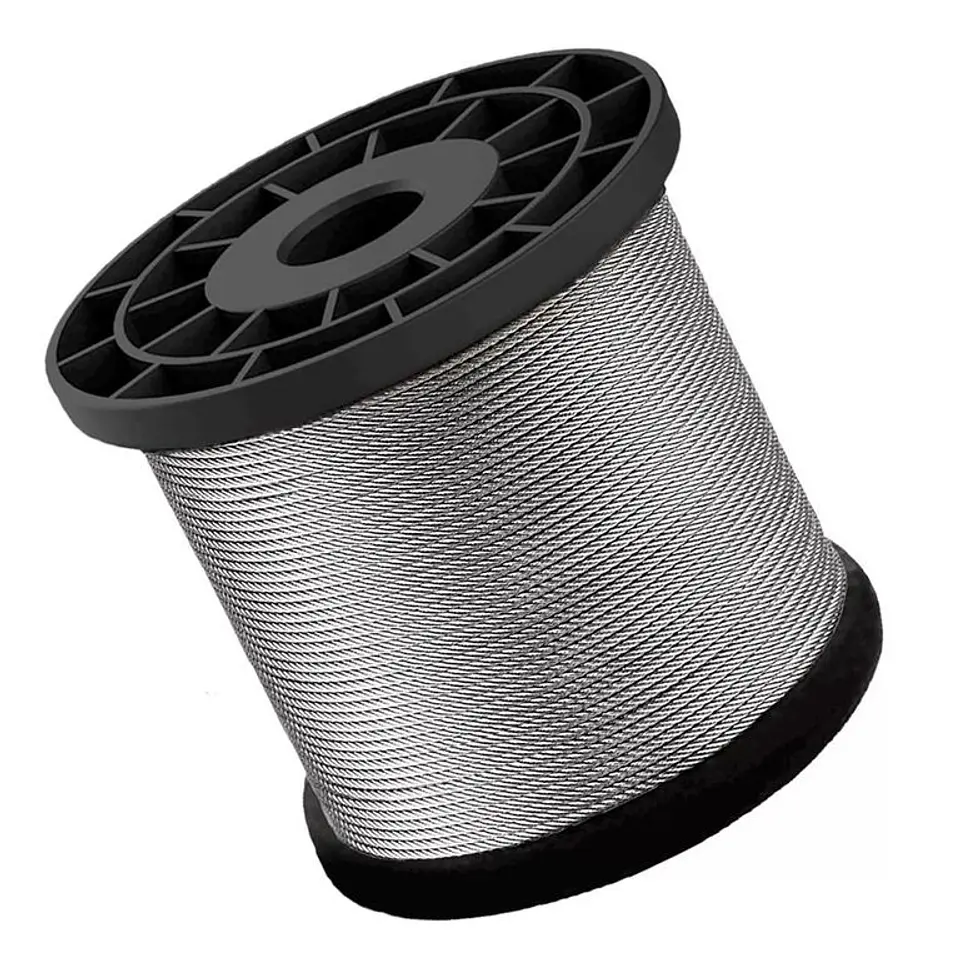 Piola Alambre Acero D1.4mm Galv Carrete 500Mt 1
