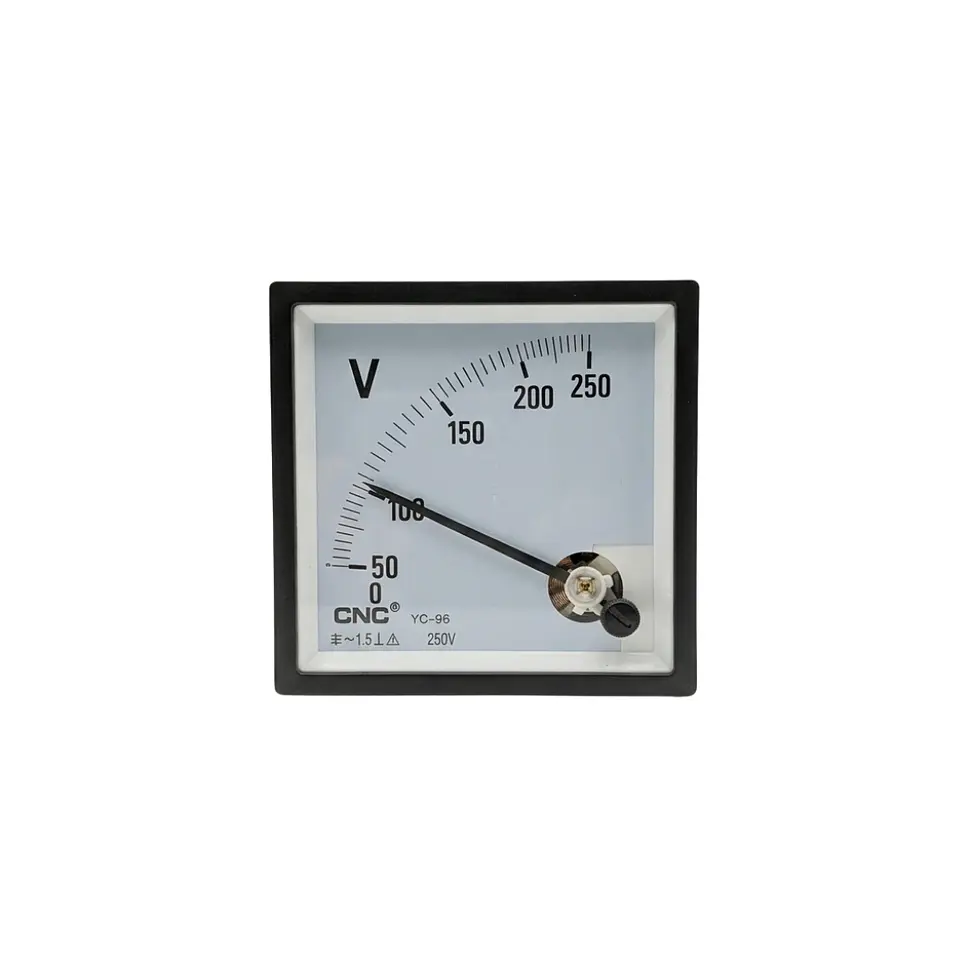 Voltimetro Analogo 96X96 0-250V Cnc 1