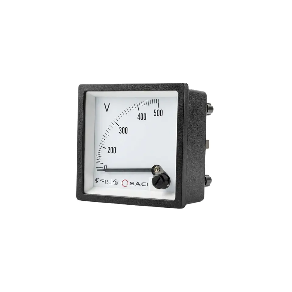 Voltimetro 72X72 0-500Vca Saci 1