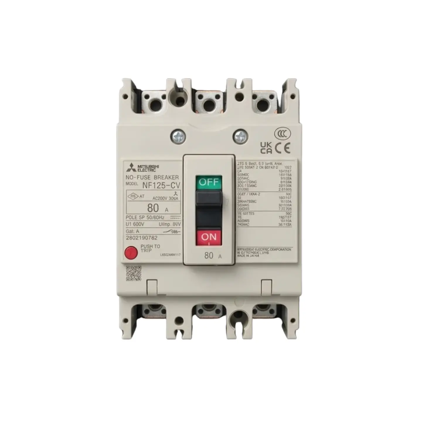Caja Moldeada 3X80A 30K Nf125Cv Mitsubishi 1