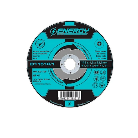Disco corte 4 1/2 1mm Energy